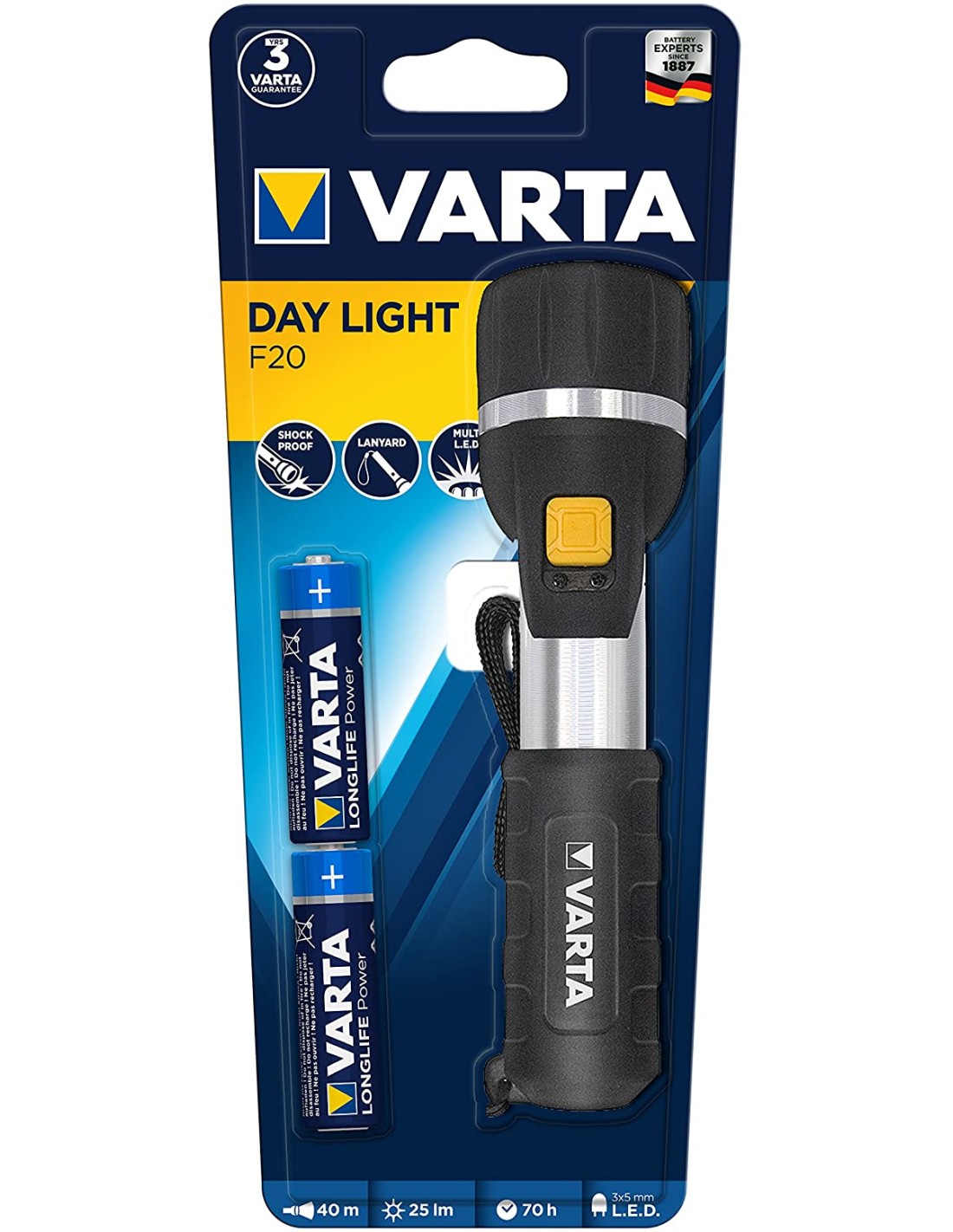 Lanterna Varta a pilhas – 9,50€